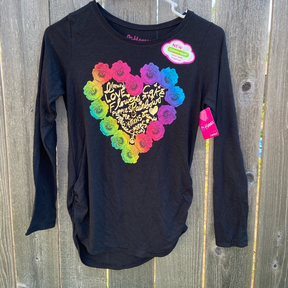 New long sleeve shirt - girls size 10/12 large